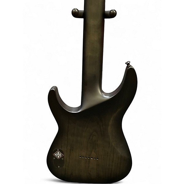 Used Schecter Guitar Research KM7 BLACK AND GRAY Baritone Guitars