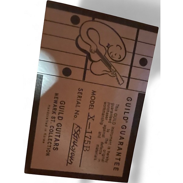 Used Guild X-175B Blonde Hollow Body Electric Guitar