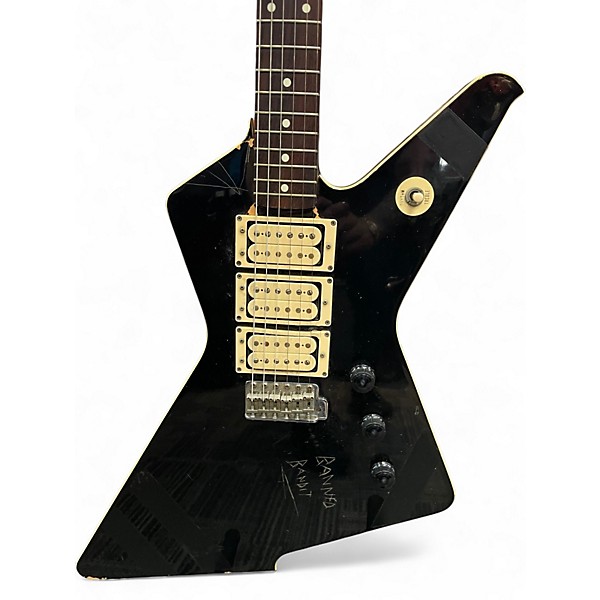 Vintage 1983 Ibanez X SERIES DESTROYER DT155 Black Solid Body Electric Guitar