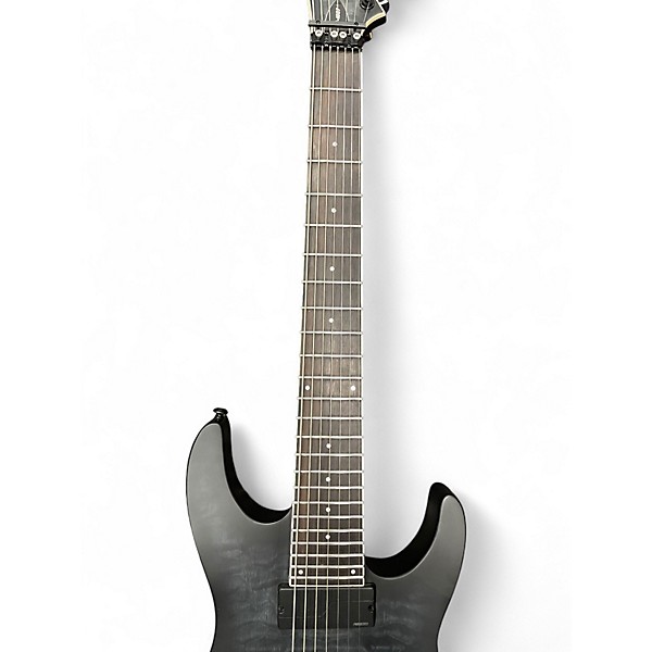 Used ESP M1007QM Trans Black Solid Body Electric Guitar