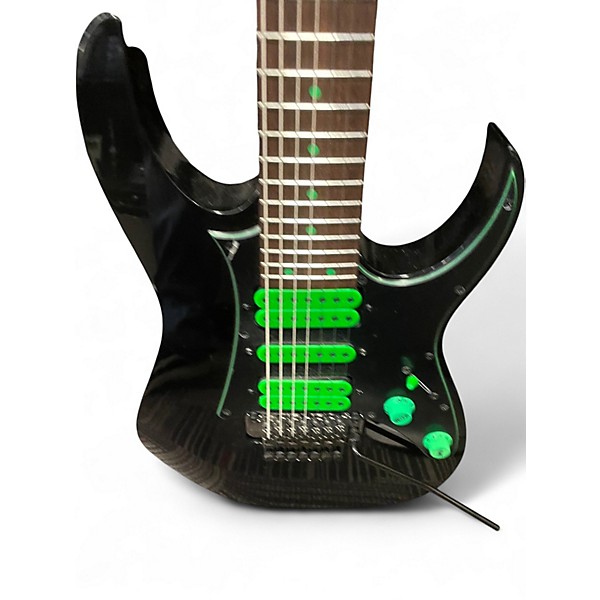 Used Ibanez UV70P Black Solid Body Electric Guitar