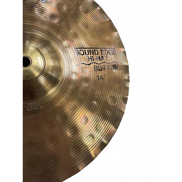 Used Paiste 14in 200 HIGH HAT BOTTOM Cymbal