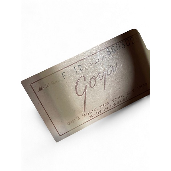 Vintage 1960 Goya F12 Natural Acoustic Guitar