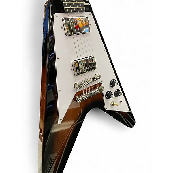 Used Epiphone GCE 70s' Flying V Tabacco Sunburst Solid Body Electric Guitar