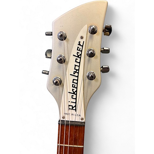 Vintage 1997 Rickenbacker 330 Silver Solid Body Electric Guitar