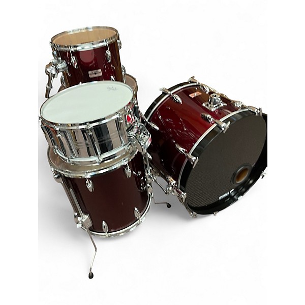 Used Yamaha 5 Piece Tour Series Crimson Red  Drum Kit