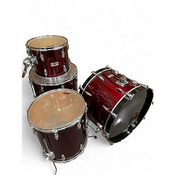 Used Yamaha 5 Piece Tour Series Crimson Red  Drum Kit