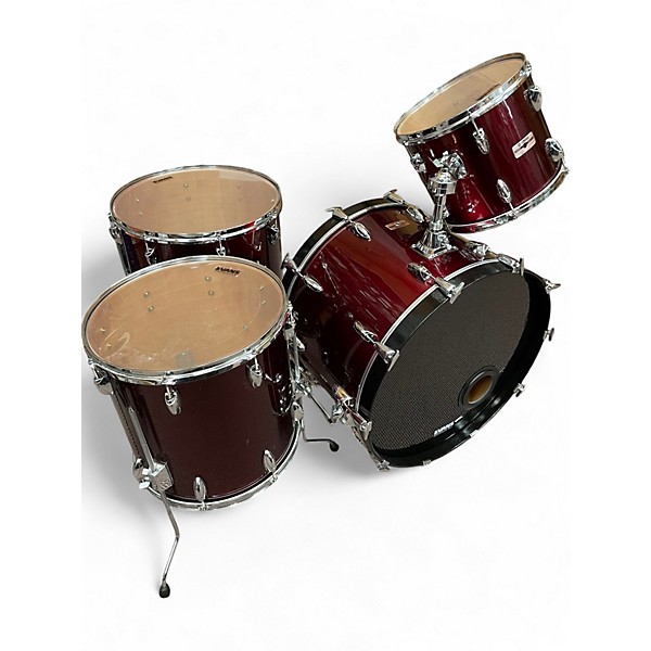 Used Yamaha 5 Piece Tour Series Crimson Red  Drum Kit