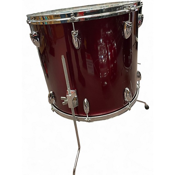 Used Yamaha 5 Piece Tour Series Crimson Red  Drum Kit