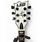 Used ESP LTD James Hetfield Signature Iron Cross White Solid Body Electric Guitar