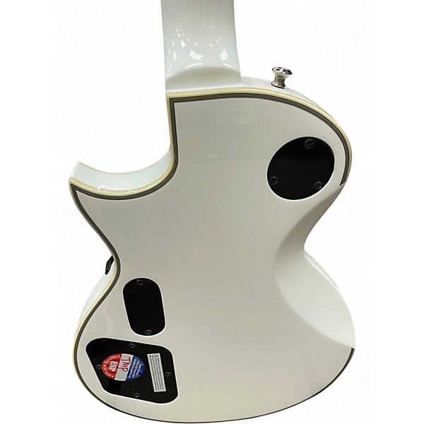 Used ESP LTD James Hetfield Signature Iron Cross White Solid Body Electric Guitar