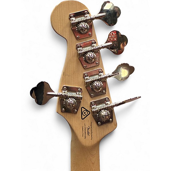 Used Squier Affinity Active Jazz Bass V Black Metallic Electric Bass Guitar