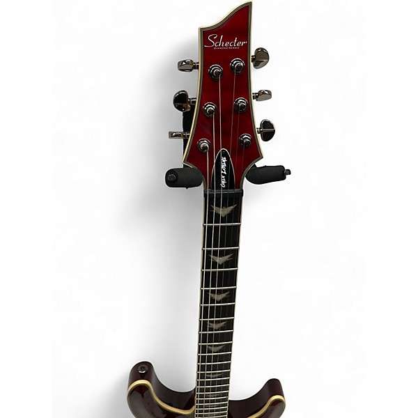 Used Schecter Guitar Research Omen Extreme 6 Trans Crimson Red Solid Body Electric Guitar