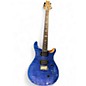 Used PRS SE Custom 24 Blue Solid Body Electric Guitar thumbnail