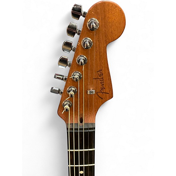 Used Fender American Acoustasonic Stratocaster Black Acoustic Electric Guitar