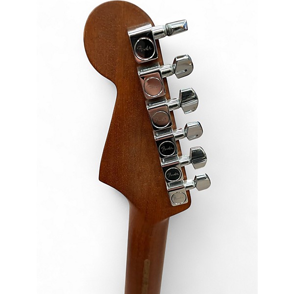 Used Fender American Acoustasonic Jazzmaster Arctic White Acoustic Electric Guitar