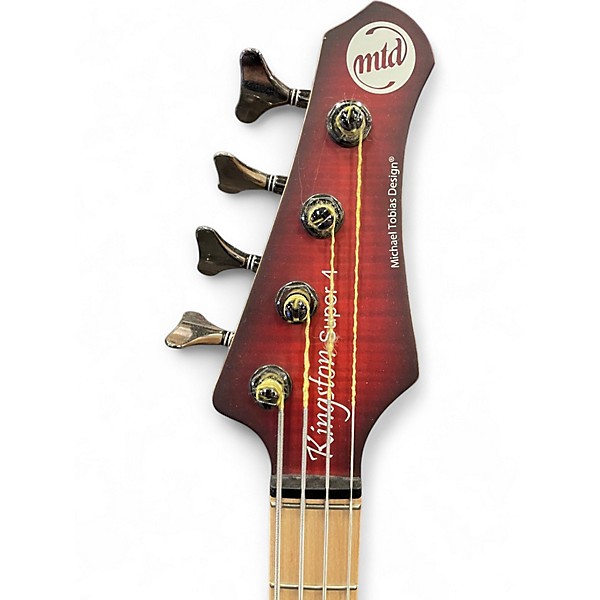 Used MTD Kingston Super-4 Dr. Brown's Burst Electric Bass Guitar