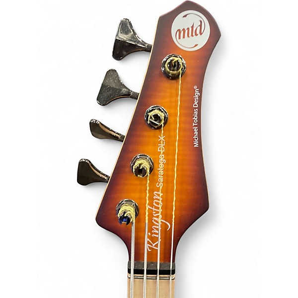 Used MTD Kingston Saratoga Deluxe Deep Cherry Burst Electric Bass Guitar