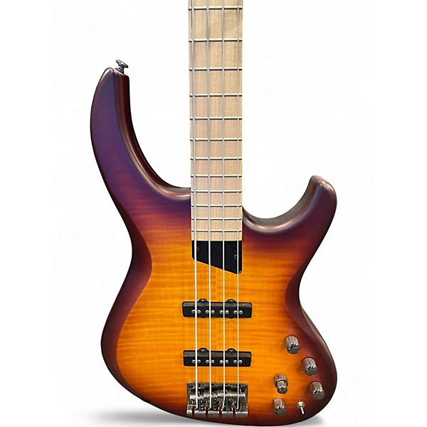Used MTD Kingston Saratoga Deluxe Deep Cherry Burst Electric Bass Guitar