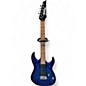 Used Ibanez GRX70QA Transparent Blue Burst Solid Body Electric Guitar thumbnail