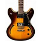 Used Tradition MTA-500 H 3 Tone Sunburst Hollow Body Electric Guitar