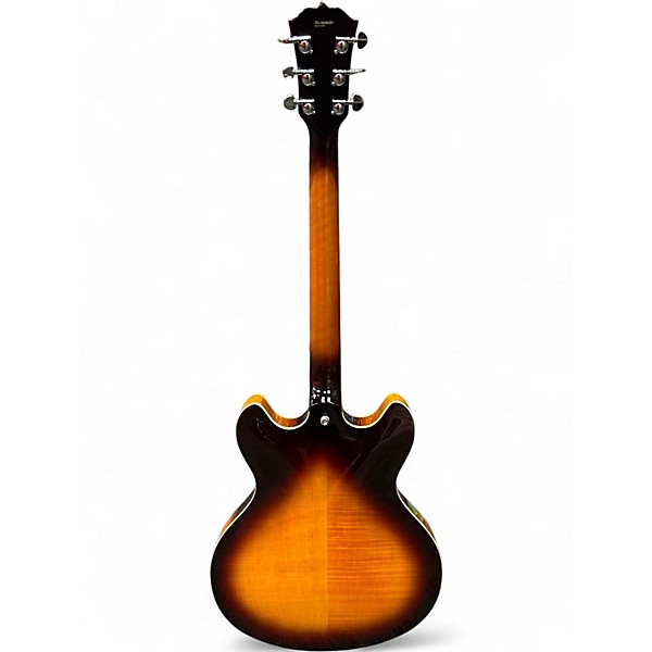 Used Tradition MTA-500 H 3 Tone Sunburst Hollow Body Electric Guitar