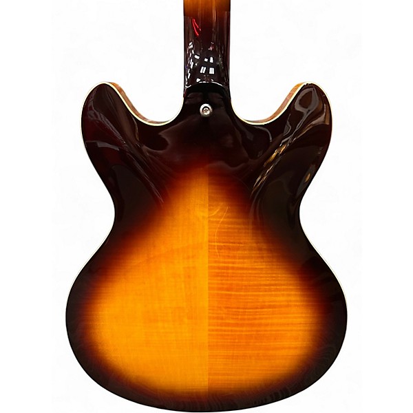 Used Tradition MTA-500 H 3 Tone Sunburst Hollow Body Electric Guitar