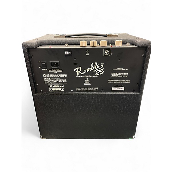 Used Fender Rumble 25 25W 1x10 Bass Combo Amp