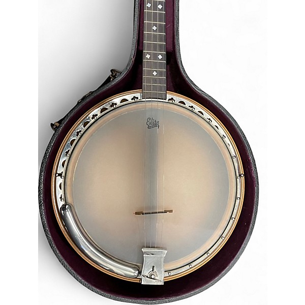 Used Paramount Lange-Craft tenor Black and Brown Banjo