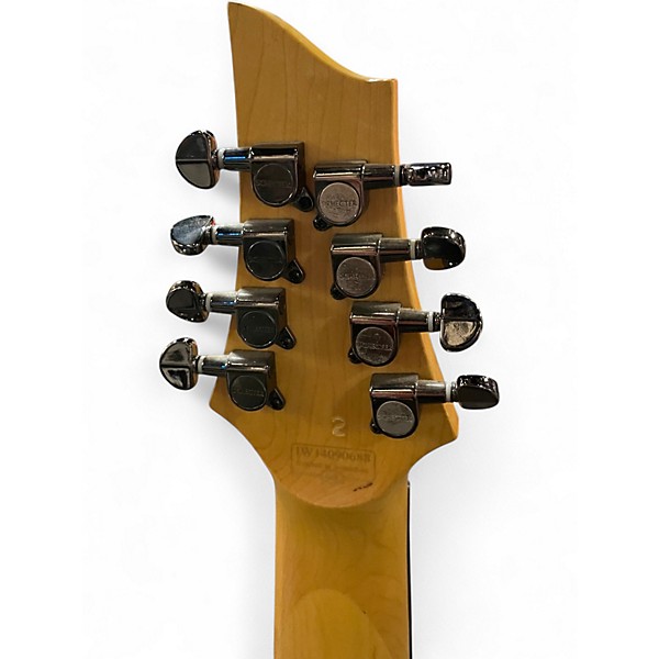 Used Schecter Guitar Research DEMON 8 GLOSS BLACK Solid Body Electric Guitar