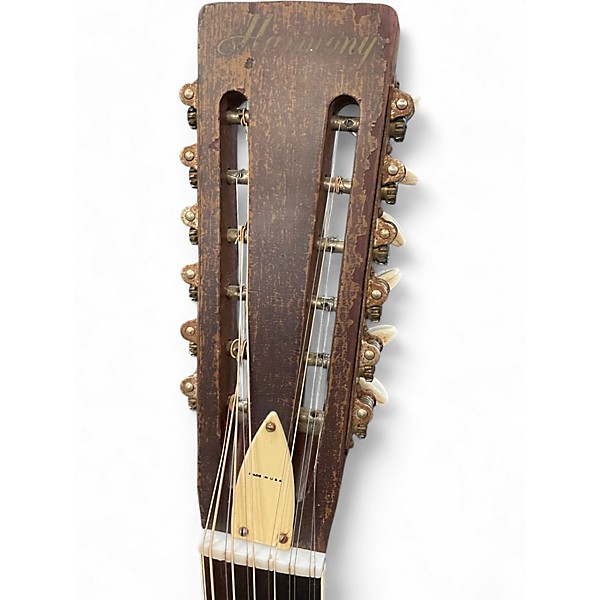 Used Harmony sovereign 12 natural 12 String Acoustic Guitar