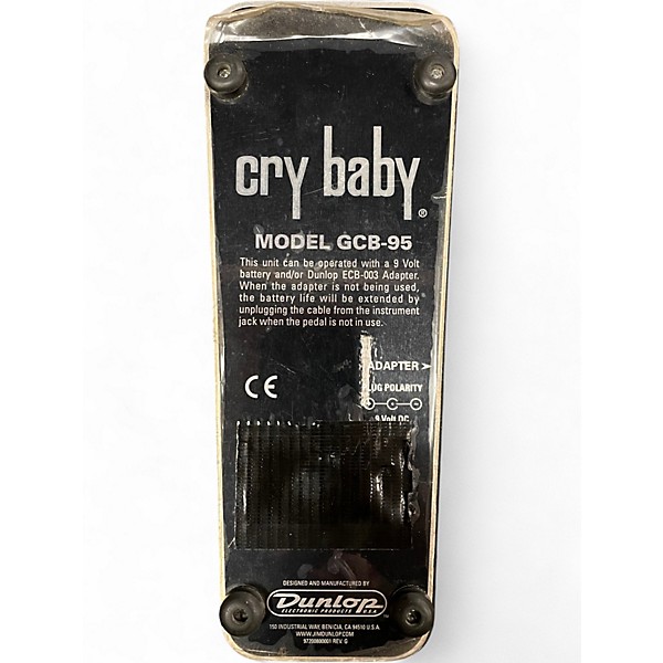 Used Dunlop GCB95 Original Crybaby Wah Effect Pedal