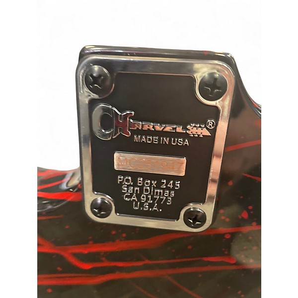 Used Charvel WARREN DEMARTINI PRO MOD BLOOD AND SKULL Custom Graphic Solid Body Electric Guitar