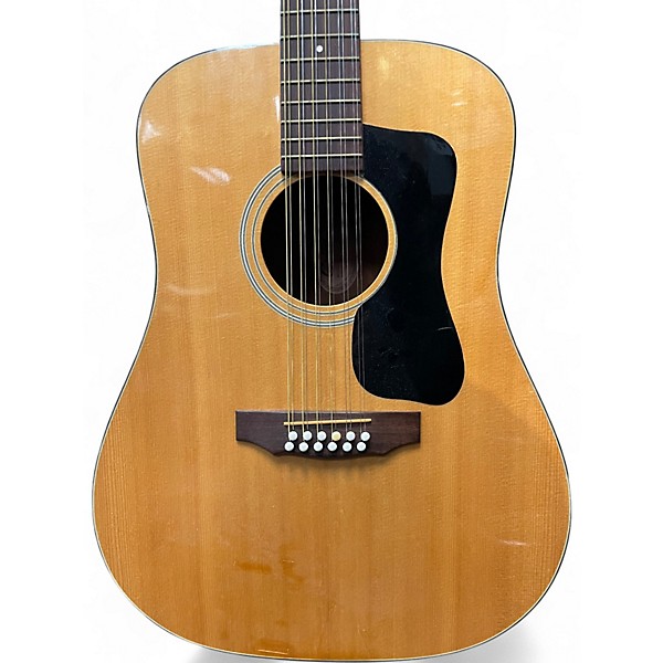Used Guild d213nt natural 12 String Acoustic Guitar
