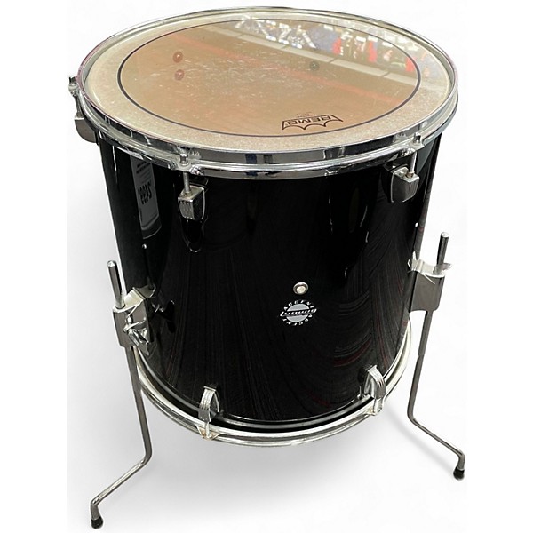 Used Ludwig 5 Piece Accent Black Drum Kit