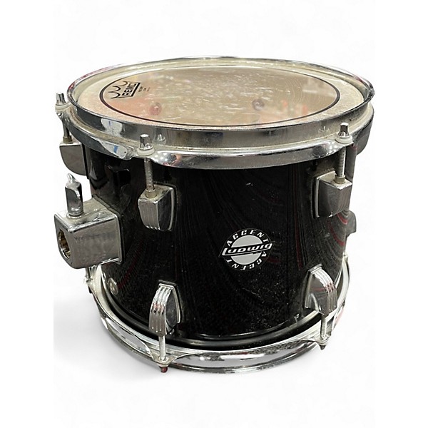 Used Ludwig 5 Piece Accent Black Drum Kit