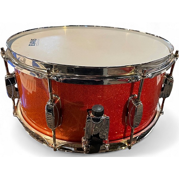 Used TAMA 6.5X14 Superstar Snare ORANGE SPARKLE Drum