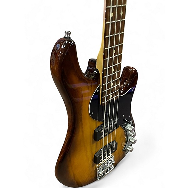 Used Fender American Deluxe Dimension Bass IV HH Violin Burst Electric Bass Guitar