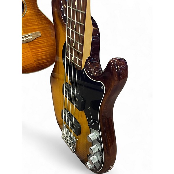 Used Fender American Deluxe Dimension Bass IV HH Violin Burst Electric Bass Guitar