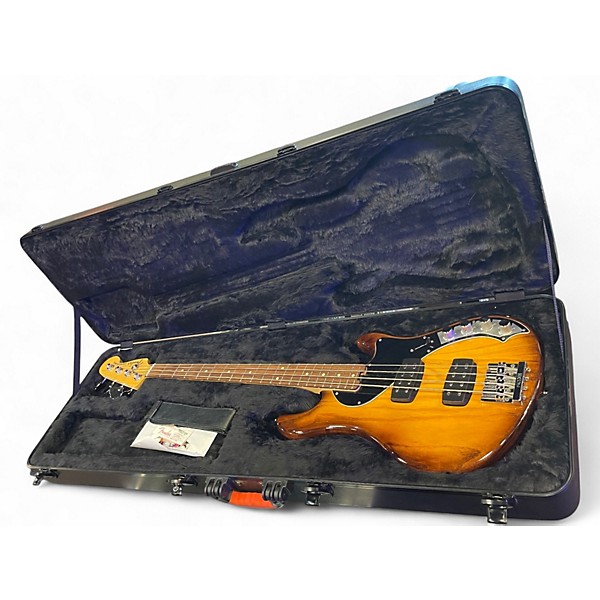 Used Fender American Deluxe Dimension Bass IV HH Violin Burst Electric Bass Guitar