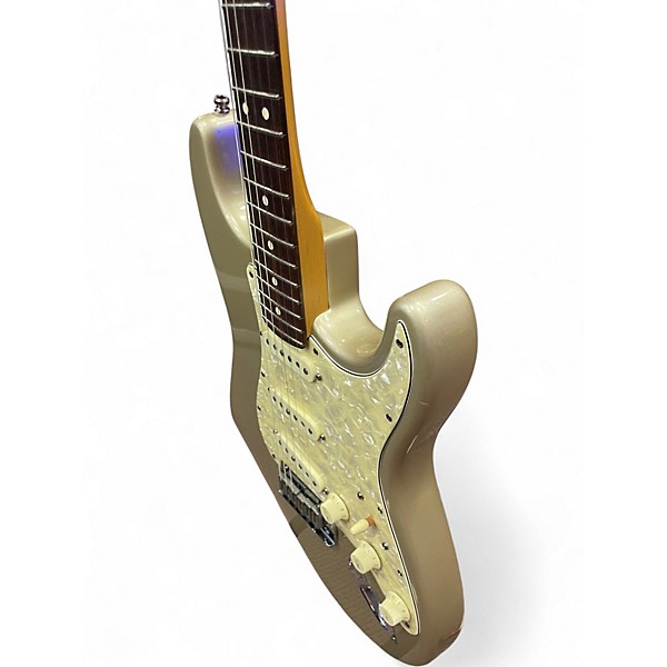 Used Fender Roadhouse Stratocaster Shoreline Gold Solid Body Electric Guitar