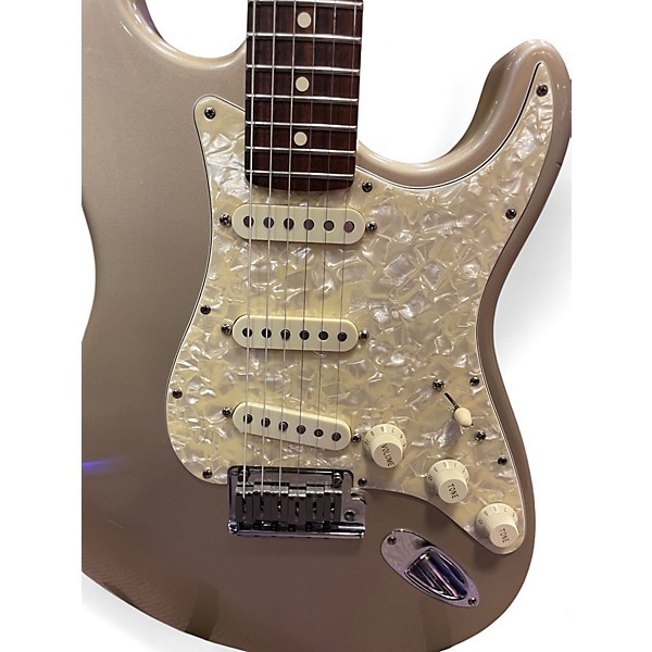 Used Fender Roadhouse Stratocaster Shoreline Gold Solid Body Electric Guitar