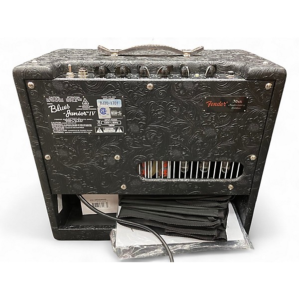 Used Fender Blues Junior IV 30th Anniversary Black Western 15W 1x12 Tube Guitar Combo Amp