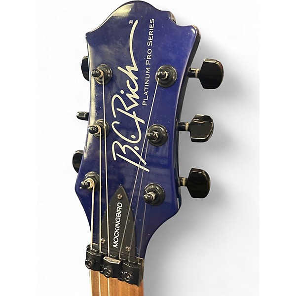 Used B.C. Rich MOCKINGBIRD PLATINUM PRO SERIES Blue Solid Body Electric Guitar