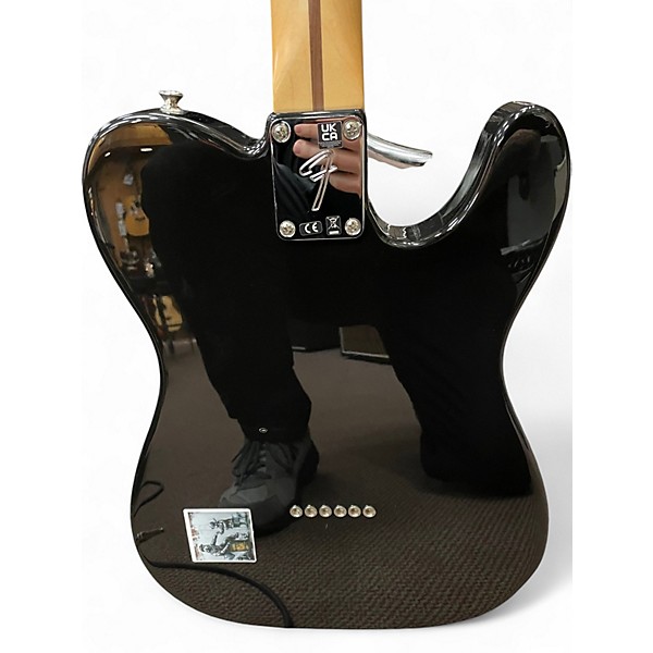 Used Fender Player Telecaster Black Solid Body Electric Guitar