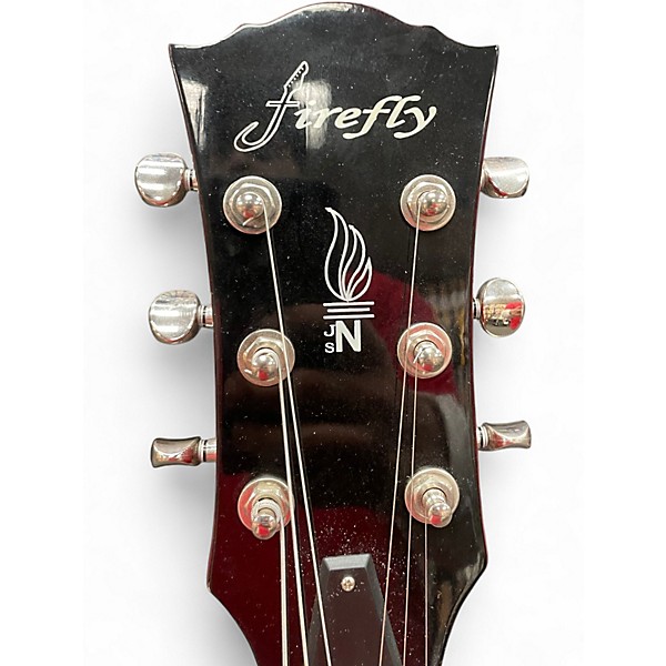 Used Firefly FF338 Red Hollow Body Electric Guitar