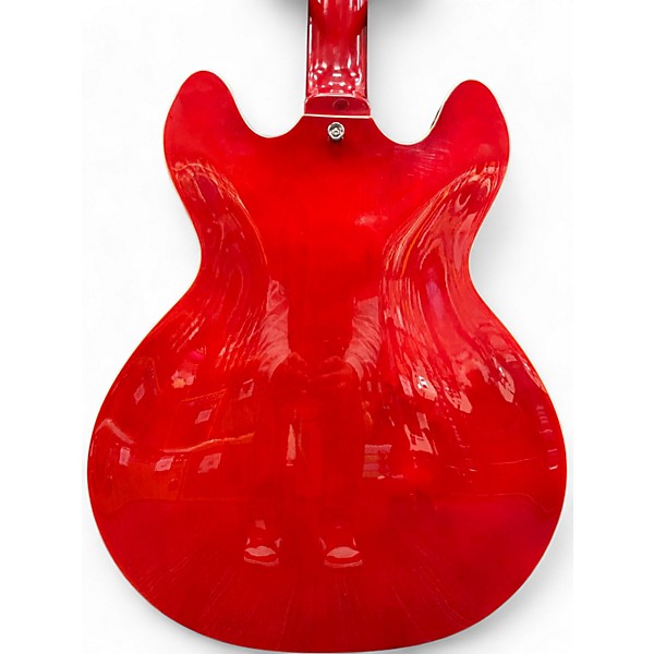 Used Firefly FF338 Red Hollow Body Electric Guitar