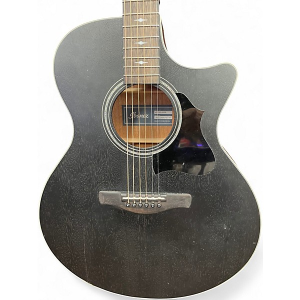 Used Ibanez AE140WKH Black Acoustic Electric Guitar