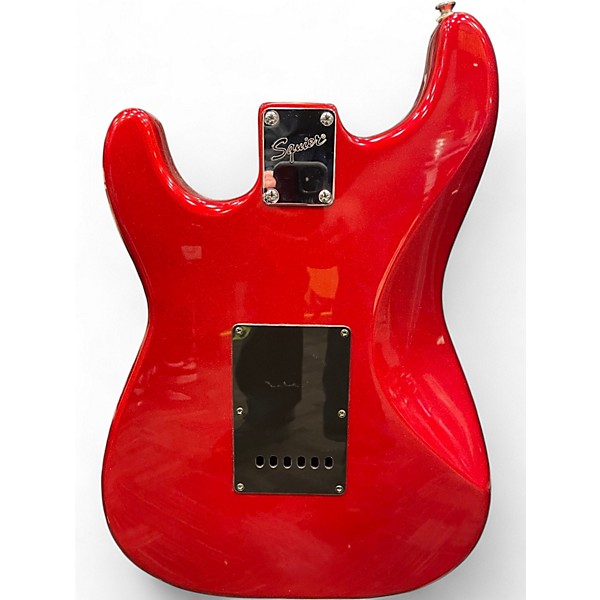Used Squier Bullet Stratocaster HH Metallic Red Solid Body Electric Guitar