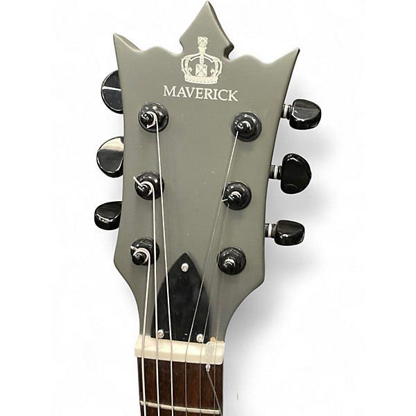 Used HardLuck Kings MAVERICK SG STYLE ARMY GREEN Solid Body Electric Guitar